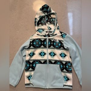 The north face toddler girls zip up sweater/jacket